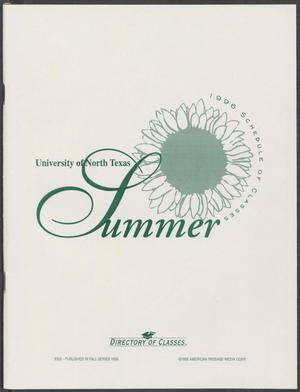 Primary view of object titled 'University of North Texas Schedule of Classes: Summer 1996'.