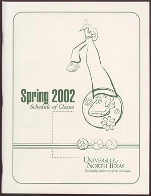 Primary view of object titled 'University of North Texas Schedule of Classes: Spring 2002'.