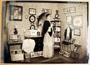 Primary view of object titled '[Mrs. Gustine Courson Weaver and her Heidi collection]'.