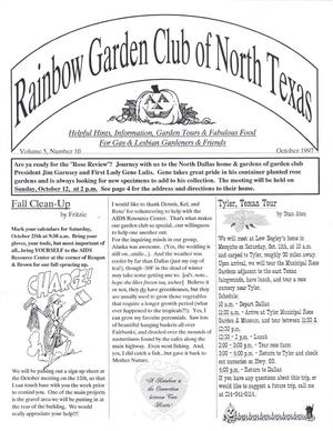 Primary view of object titled 'Rainbow Garden Club of North Texas Newsletter, Volume 5, Number 10, October 1997'.