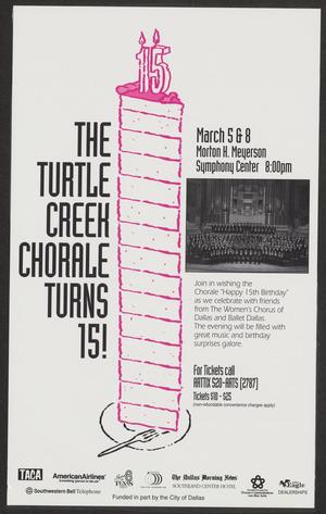 Primary view of object titled '[The Turtle Creek Chorale Turns 15!]'.