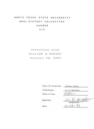 Primary view of object titled 'Oral History Interview with William E. Hughes, October 28, 1983'.