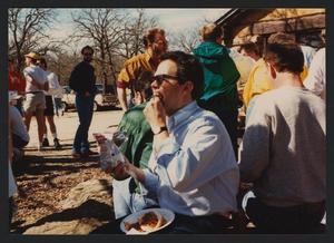 Primary view of object titled '[Bob Stephens at Turtle Creek Chorale Retreat]'.