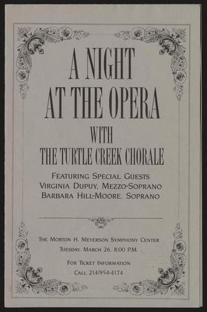 Primary view of object titled '[A Night at the Opera with The Turtle Creek Chorale]'.