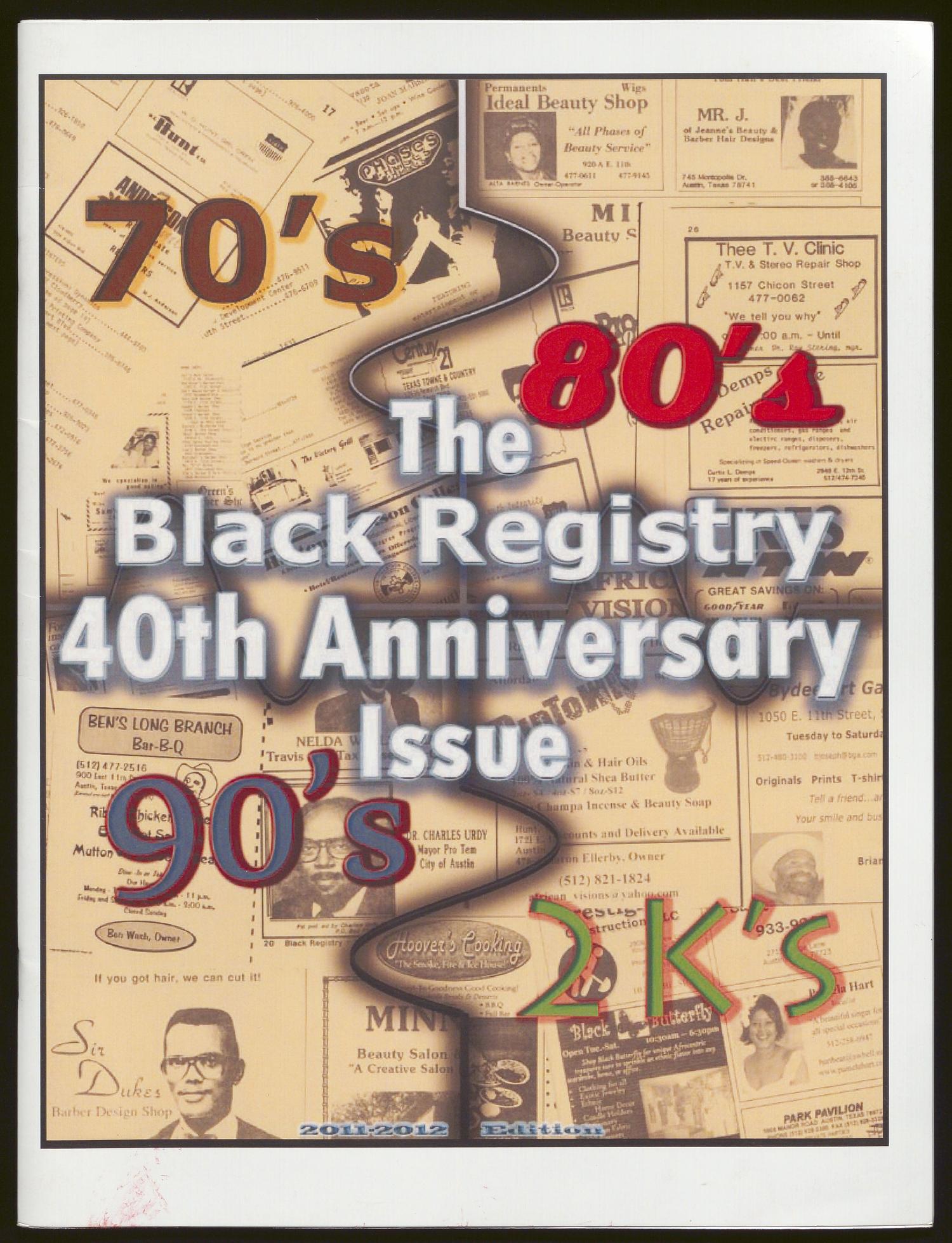 The Black Registry: 2011-2012 Edition
                                                
                                                    Front Cover
                                                