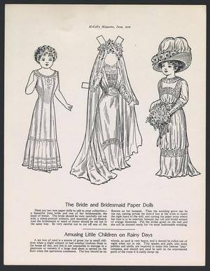 Primary view of object titled '[The Bride and Bridesmaid Paper Dolls]'.