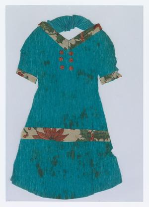 Primary view of object titled '[Blue Paper Doll Dress]'.
