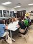 Primary view of [UNT Career Center staff engaging in a drawing activity]