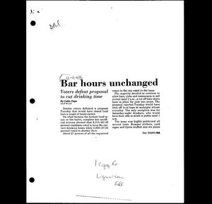 Primary view of object titled '[Bar Hours Unchanged]'.