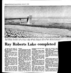 Primary view of object titled '[Exploring Lake Ray Roberts: Sports Equipment Inventory and News Compilation]'.