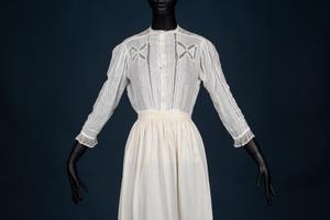 Primary view of object titled 'Blouse with insert lace'.