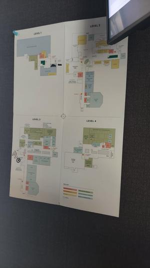 Primary view of object titled '[A Map of the Current of University North Texas Student Union]'.