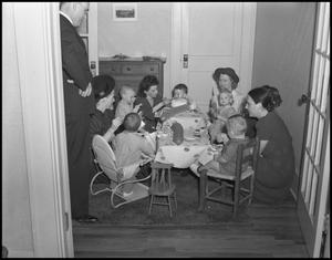 Primary view of object titled '[Children One Year Old Birthday Party, 1942]'.