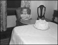 Primary view of [A Little Girl and her Birthday Cake, 1942]