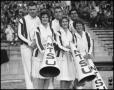 Thumbnail image of item number 1 in: '[Cheerleaders during an Event, November 1961]'.