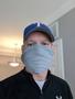 Photograph: [Lance Wilbanks Wearing a Cut Cotton T-shirt as a Face Mask During th…