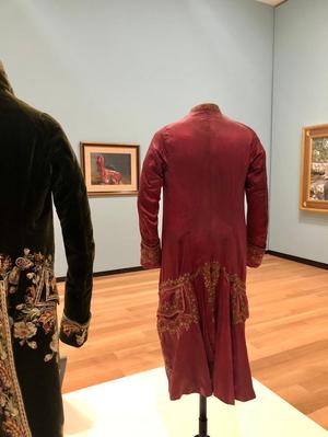 Primary view of object titled '[Light red eighteenth-century men's coat]'.