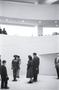 Primary view of [Guests viewing a statue at the Guggenheim]
