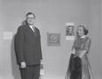 Photograph: [A man and woman in front of a museum painting, 5]