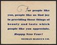 Thumbnail image of item number 2 in: '[1934 New Year Card]'.