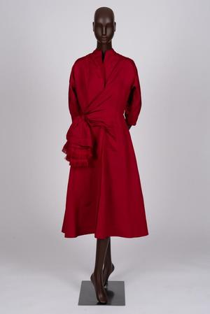 Primary view of object titled 'Faille dress'.