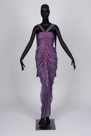 Primary view of object titled 'Draped evening dress'.