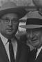Photograph: [Close-up of two men in suits and hats, 2]