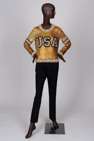 Primary view of object titled '"USA" sweater'.