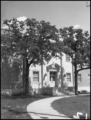 Primary view of object titled '[Industrial Arts Building, exterior]'.