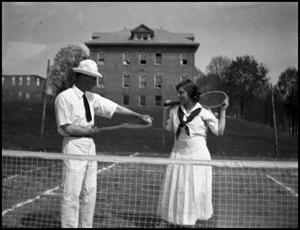 Primary view of object titled '[Photograph of Tennis Match]'.