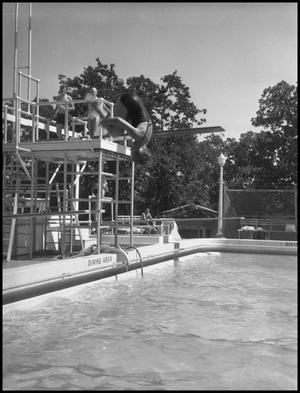 Primary view of object titled '[Students at Swimming Pool]'.