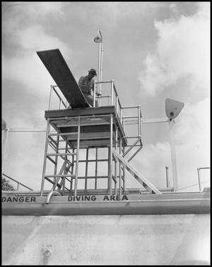 Primary view of object titled '[Man Standing on Diving Board]'.