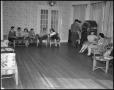 Photograph: [Students Lounging in the Mary Arden Lodge]