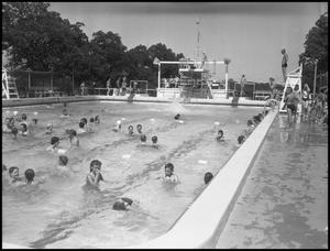 Primary view of object titled '[Outdoor Swimming Pool in Summer]'.