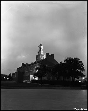 Primary view of object titled '[Lightning Storm at Administration Building]'.