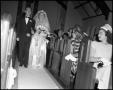 Thumbnail image of item number 1 in: '[Wedding couple down aisle]'.