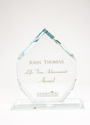 Primary view of object titled '[Lifetime Achievement Award for John David Thomas]'.