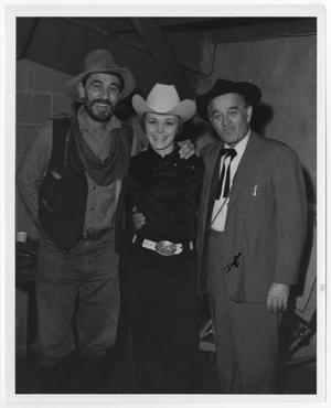 Primary view of object titled '[Woman with Actors from Gunsmoke]'.