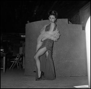 Primary view of object titled '[Alpha Psi Omega member Pam Purvis as Gypsy Rose Lee, 1967]'.