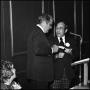 Thumbnail image of item number 1 in: '[Alumni Awards Luncheon, April 27, 1974: Murphy Martin and President C.C. Nolen]'.