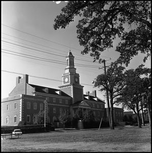 Primary view of object titled '[Administration Building from the northeast]'.