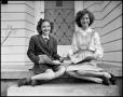 Photograph: [Two Rutledge Girls on a Porch]