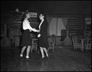 Primary view of object titled '[Young women dancing]'.
