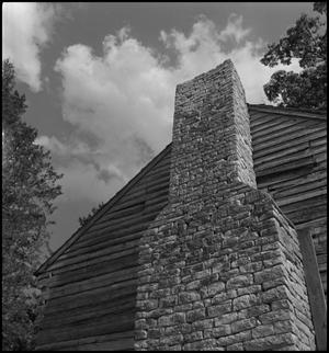 Primary view of object titled '[Field stone chimney]'.