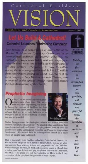 Primary view of object titled '[Cathedral of Hope Campaign Brochure]'.