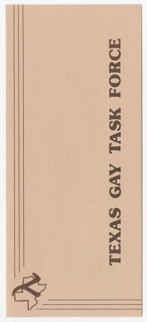 Primary view of object titled '[Pamphlet: Texas Gay Task Force]'.