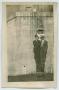 Photograph: [Two Men and a Woman on a Ladder]