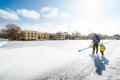 Photograph: [UNT Campus during 2013 Ice Storm]