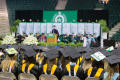 Primary view of [Graduating students at UNT Fall Commencement]