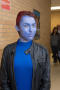 Photograph: [Person in Mystique costume during Halloween]